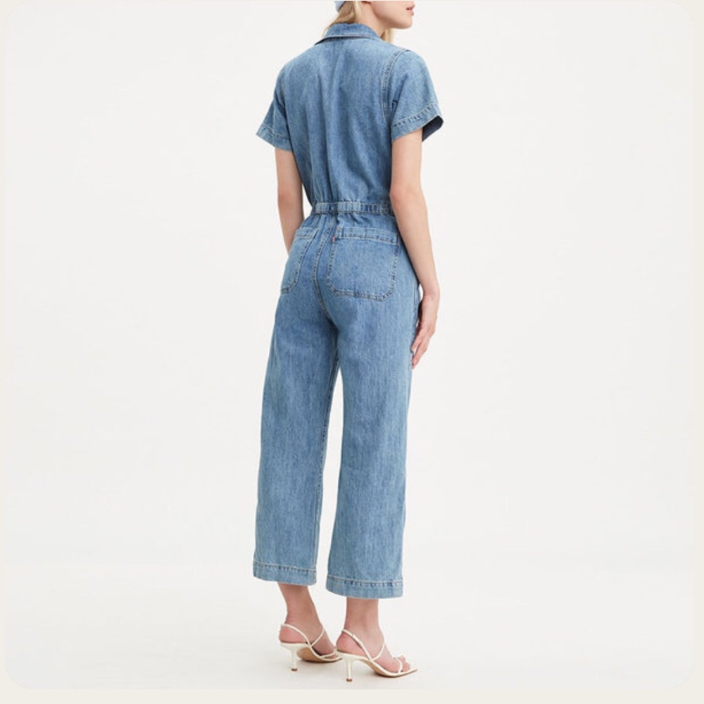 Levi’s Wide Leg Denim Jumpsuit - Picture 3 of 12